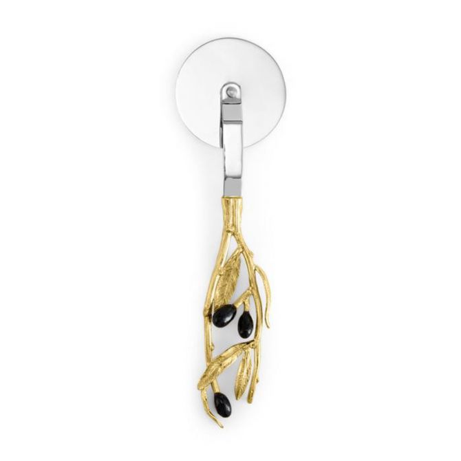 Michael Aram Olive Branch Pizza Cutter - Thumbnail 5