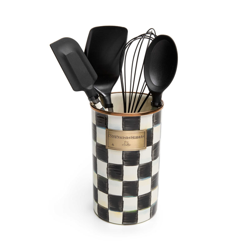 MacKenzie-Childs Courtly Check Enamel Utensil Set