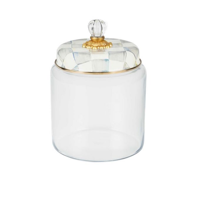 MacKenzie-Childs Sterling Check Kitchen Canister, Large