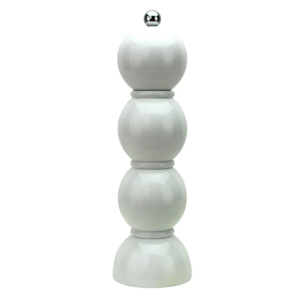 Addison Ross Bobbin Salt or Pepper Mill, White