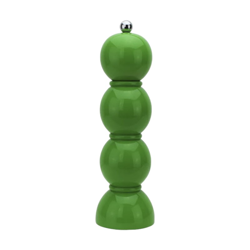 Addison Ross Bobbin Salt or Pepper Mill, Leaf Green