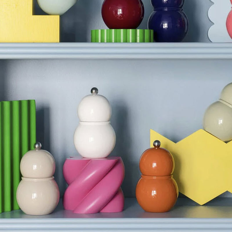 Addison Ross Chubbie Salt and Pepper Grindr, White