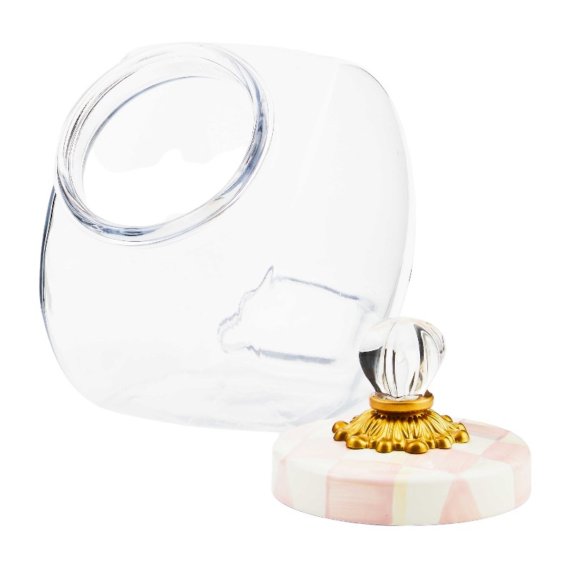 MacKenzie-Childs Sweets Jar with Rosy Check Enamel Lid