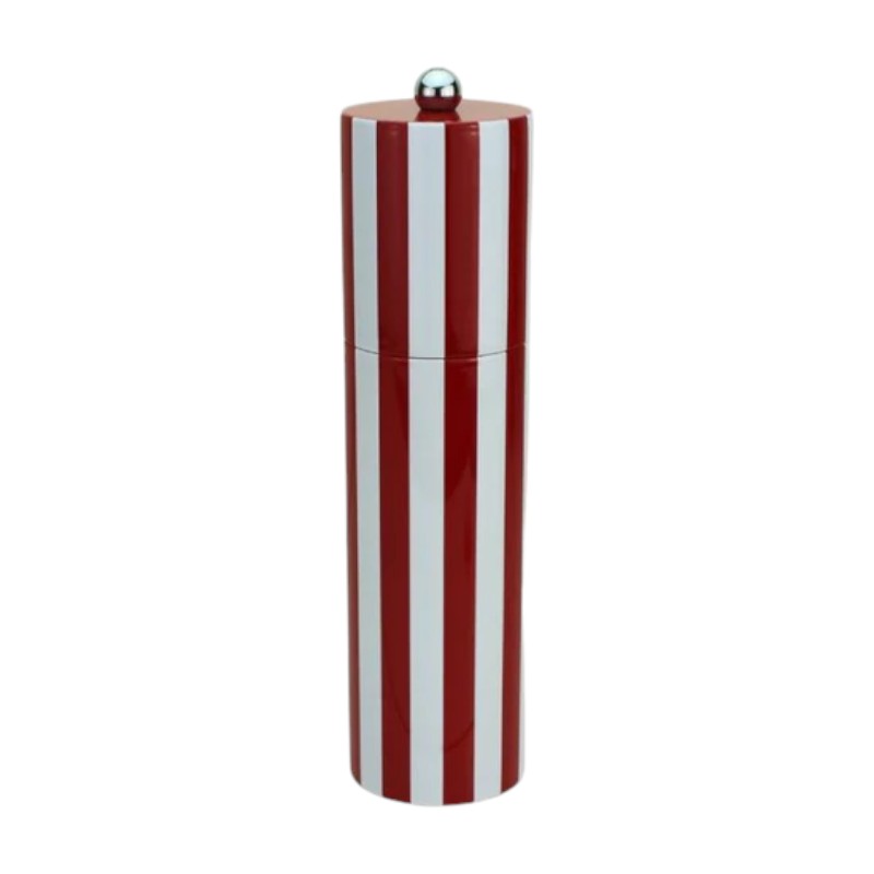 Addison Ross Column Salt or Pepper Mill, Red Stripe