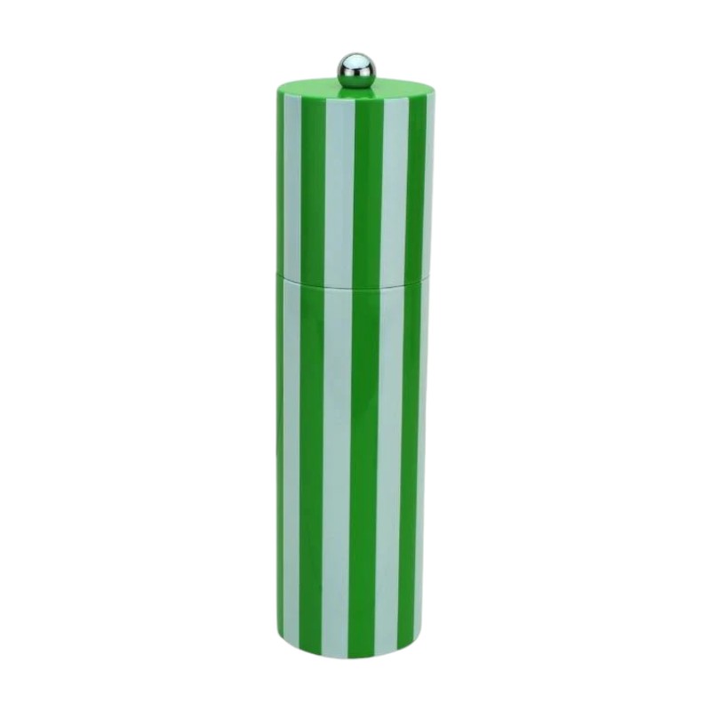 Addison Ross Column Salt or Pepper Mill, Green Stripe
