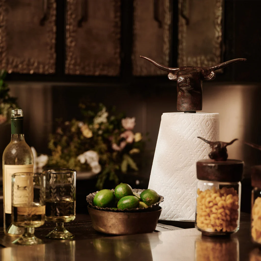 Jan Barboglio Jefe Longhorn Towel Holder