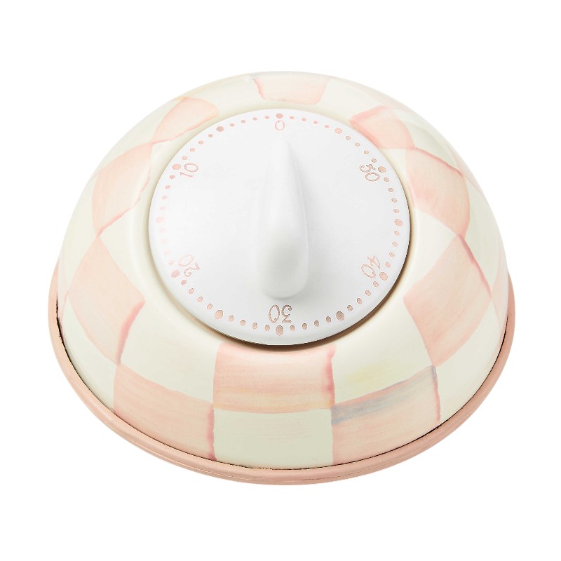 MacKenzie-Childs Rosy Check Kitchen Timer