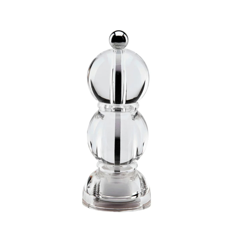 Addison Ross Icy Mini Bob Salt or Pepper Mill, Clear