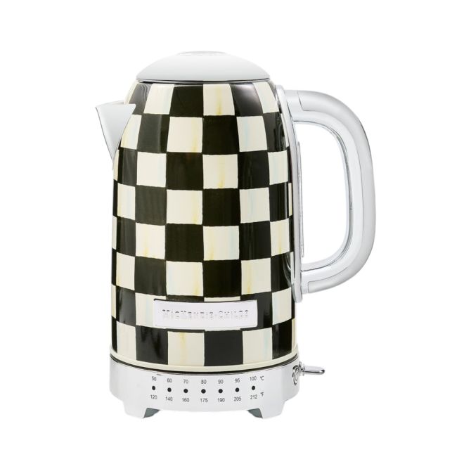 MacKenzie-Childs Electric Kettle, Courtly Check