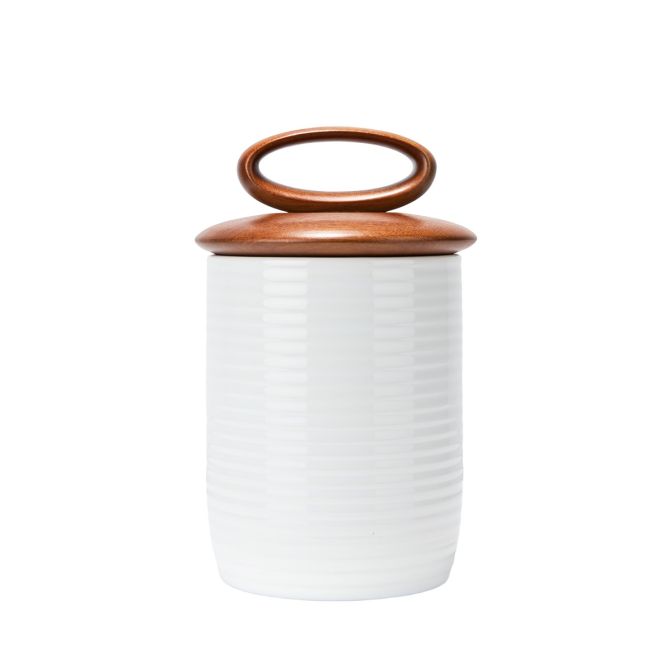 Nambe Breaking Bread Canister, Medium