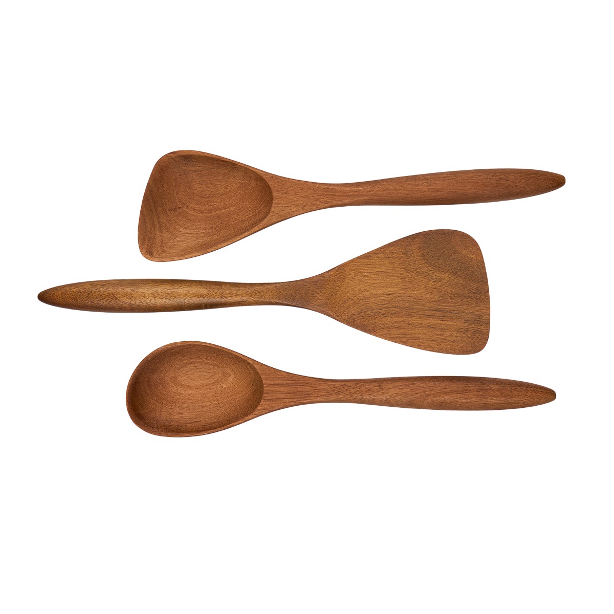 Nambe Breaking Bread Wood Utensils with Canister
