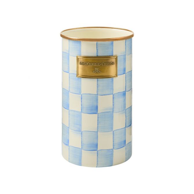 MacKenzie-Childs Utensil Holder, Sky Check
