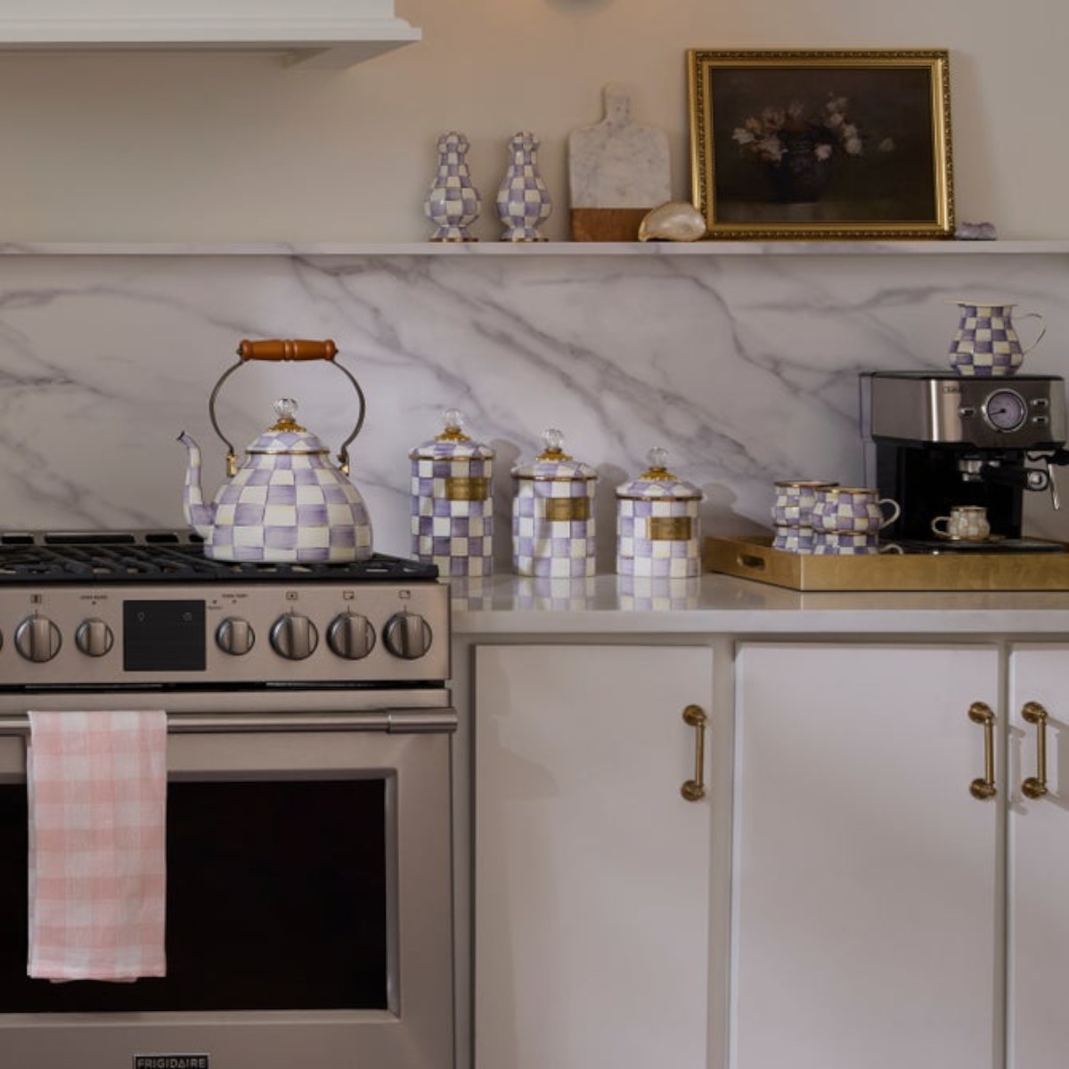 MacKenzie-Childs Small Canister, Violet Check