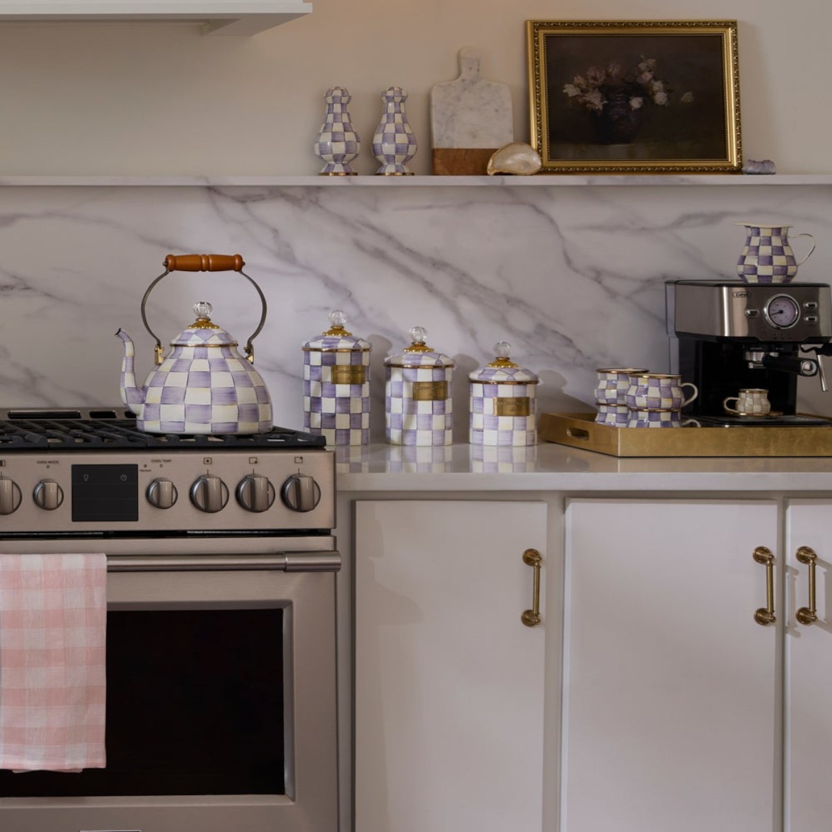 MacKenzie-Childs Medium Canister, Violet Check