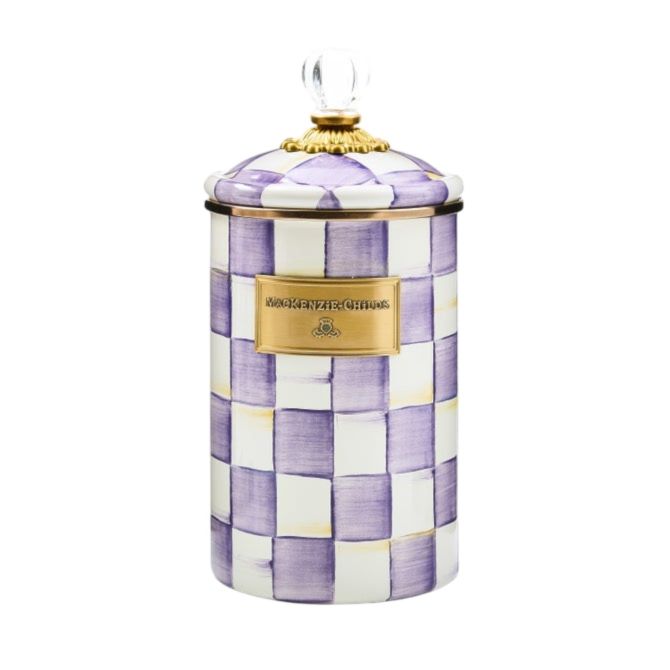 MacKenzie-Childs Large Canister, Violet Check