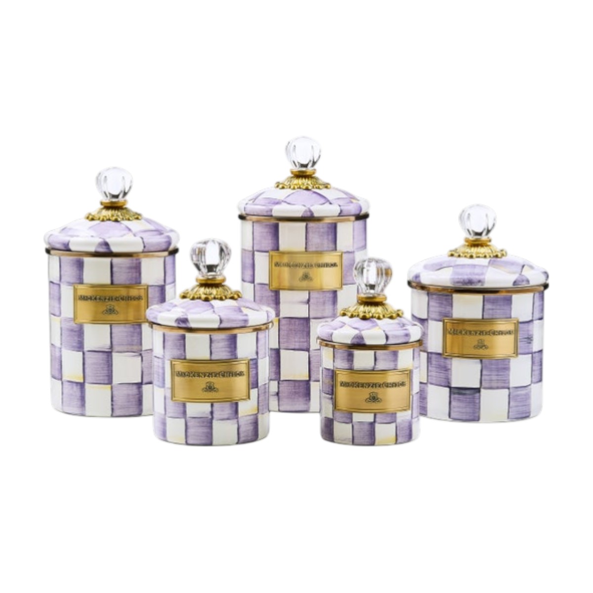 MacKenzie-Childs Large Canister, Violet Check