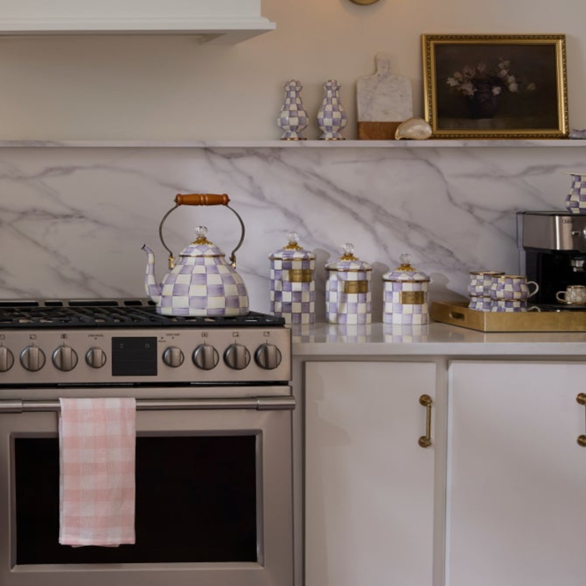 MacKenzie-Childs Large Canister, Violet Check