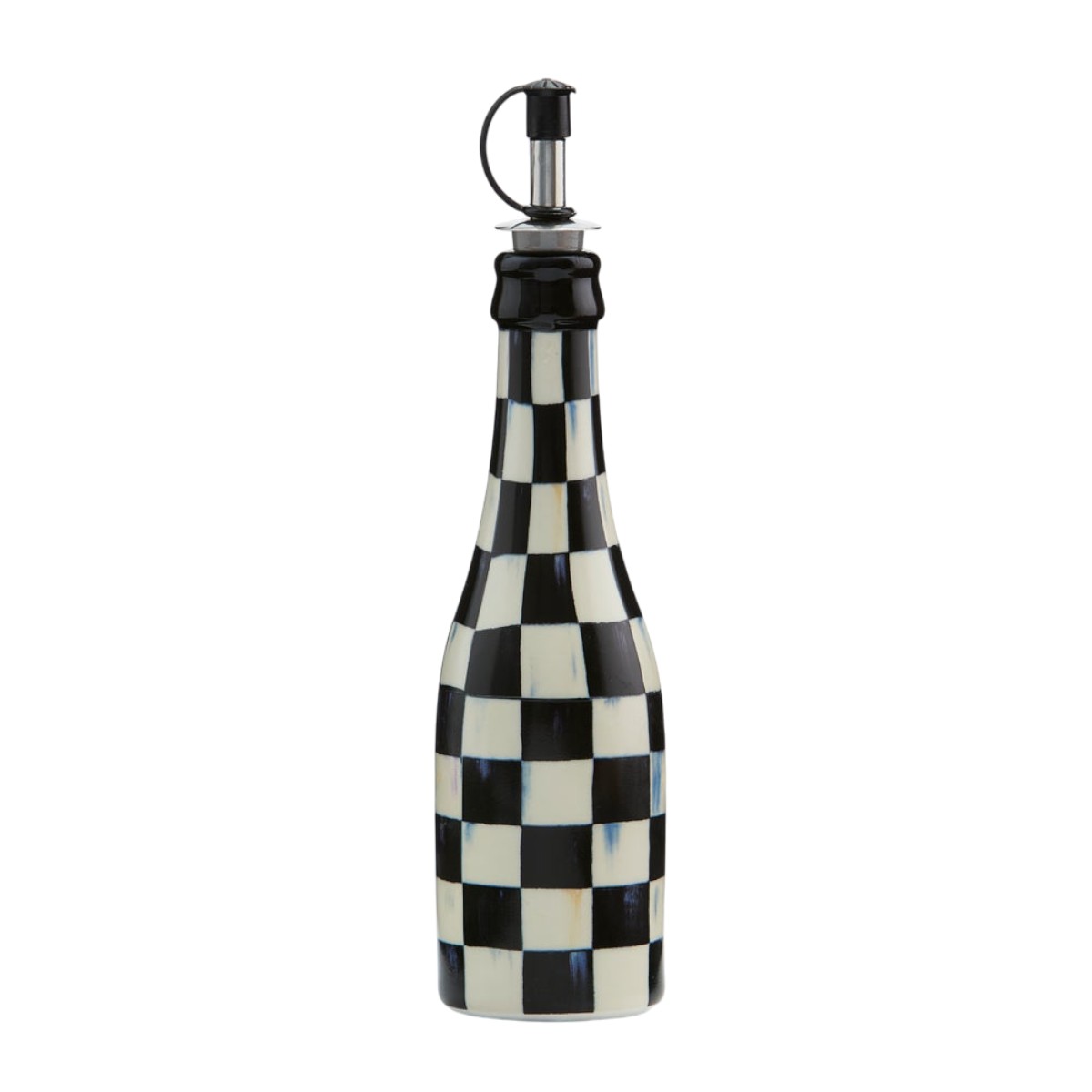MacKenzie-Childs Farmhouse Oil Cruet, Courtly Check