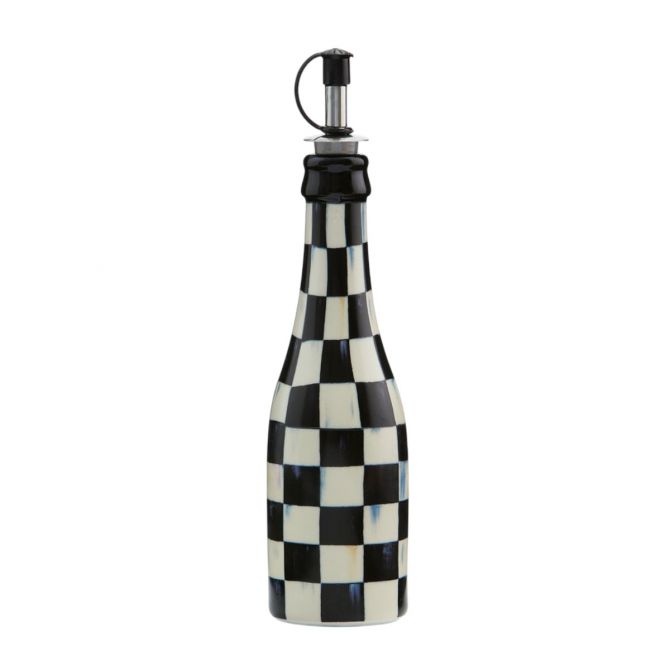 MacKenzie-Childs Farmhouse Oil Cruet, Courtly Check