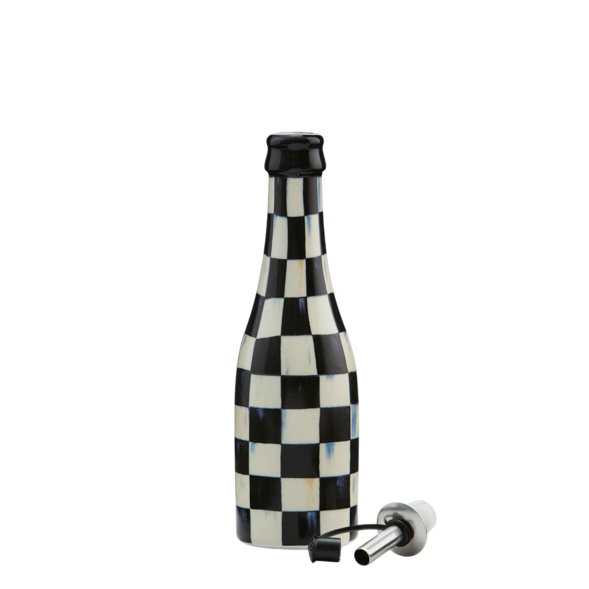 MacKenzie-Childs Farmhouse Oil Cruet, Courtly Check