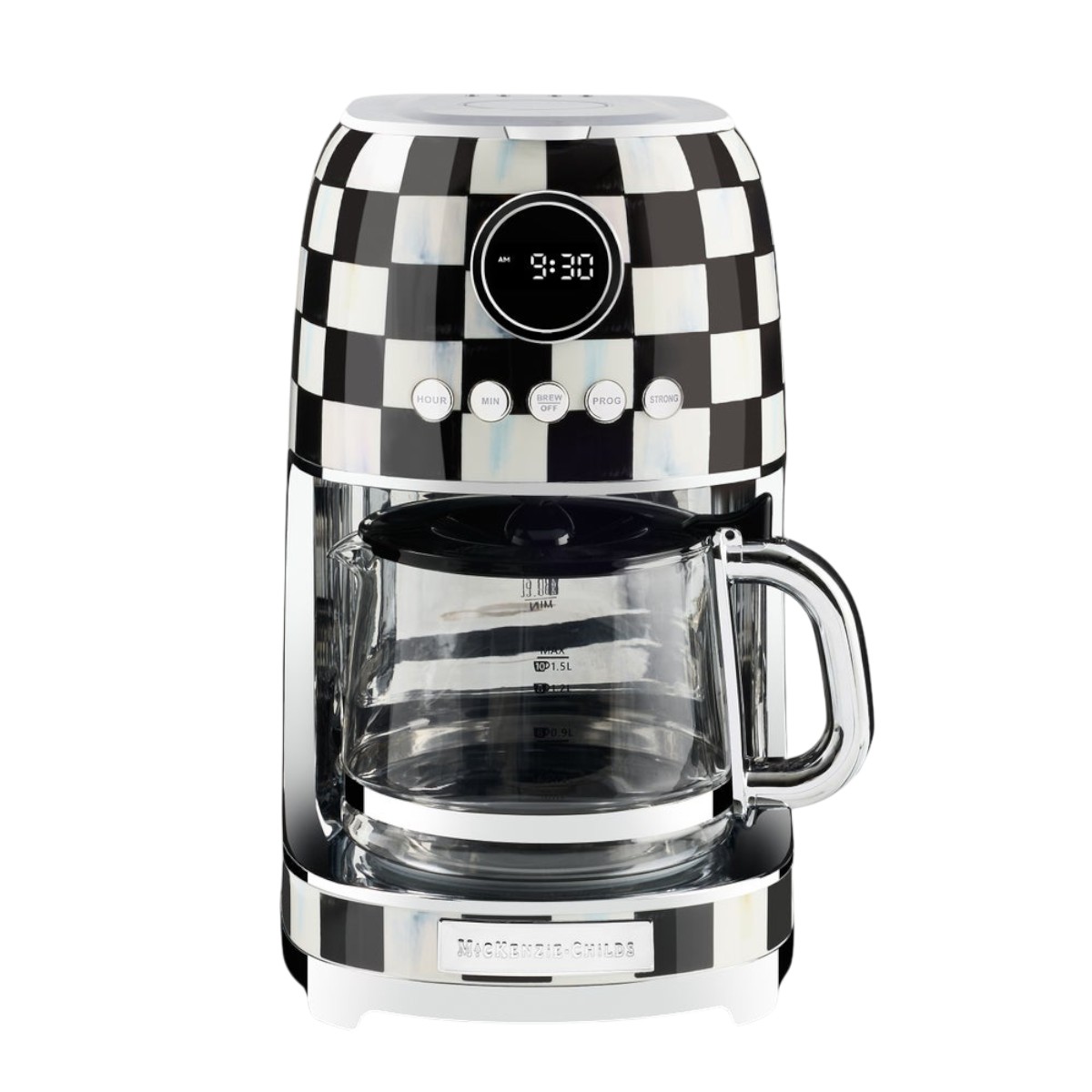 MacKenzie-Childs Drip Coffee Maker, Courtly Check