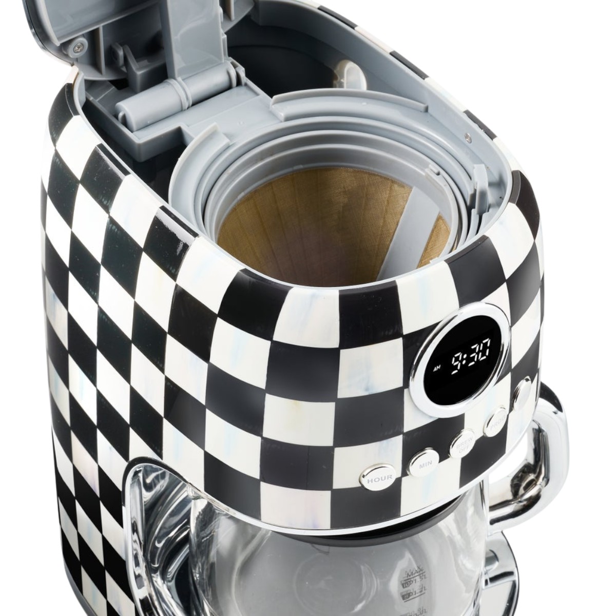 MacKenzie-Childs Drip Coffee Maker, Courtly Check