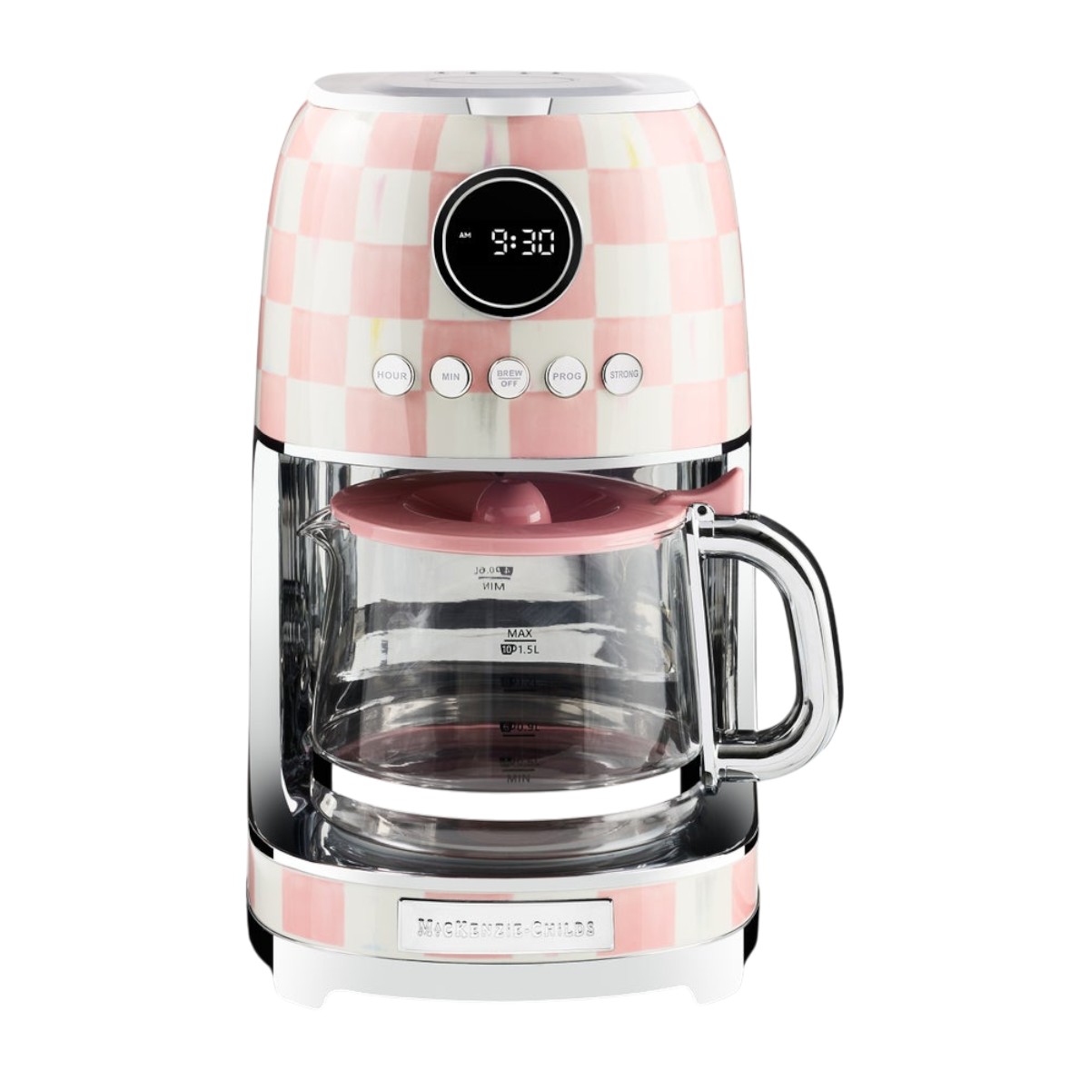 MacKenzie-Childs Drip Coffee Maker, Rosy Check