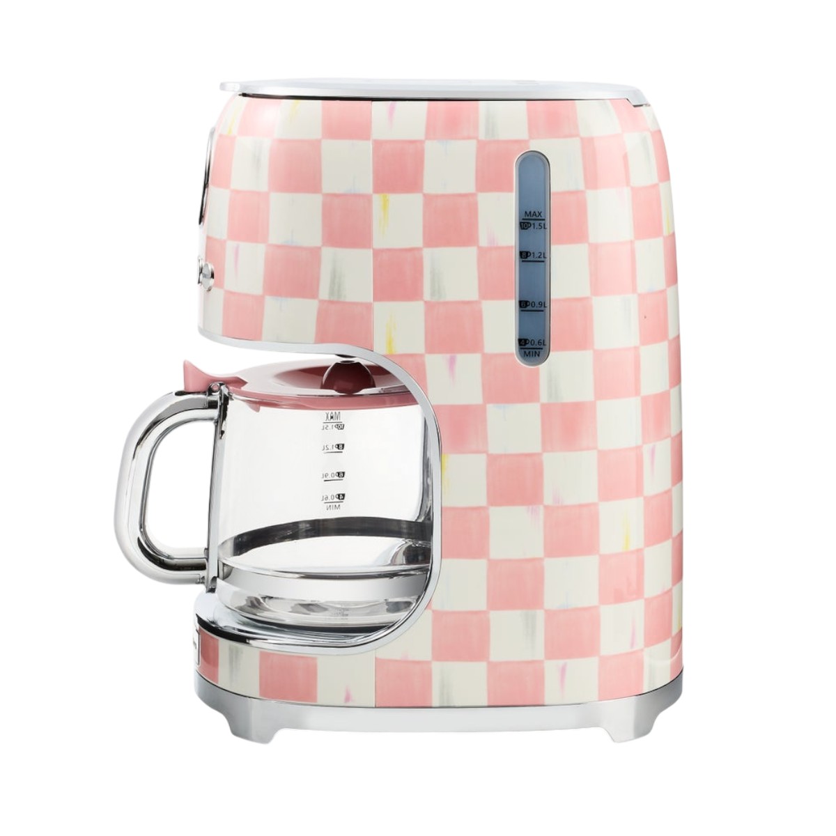 MacKenzie-Childs Drip Coffee Maker, Rosy Check