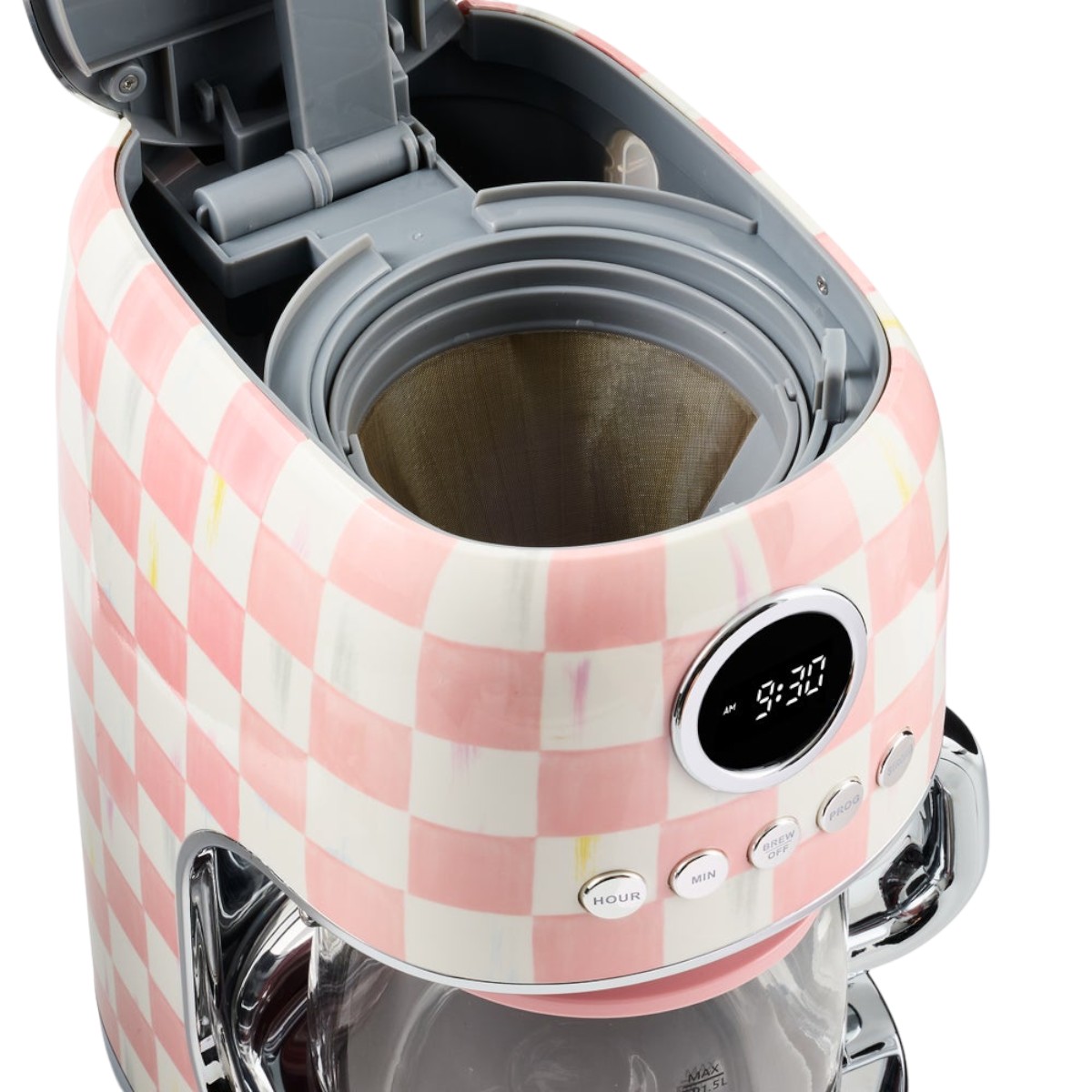 MacKenzie-Childs Drip Coffee Maker, Rosy Check