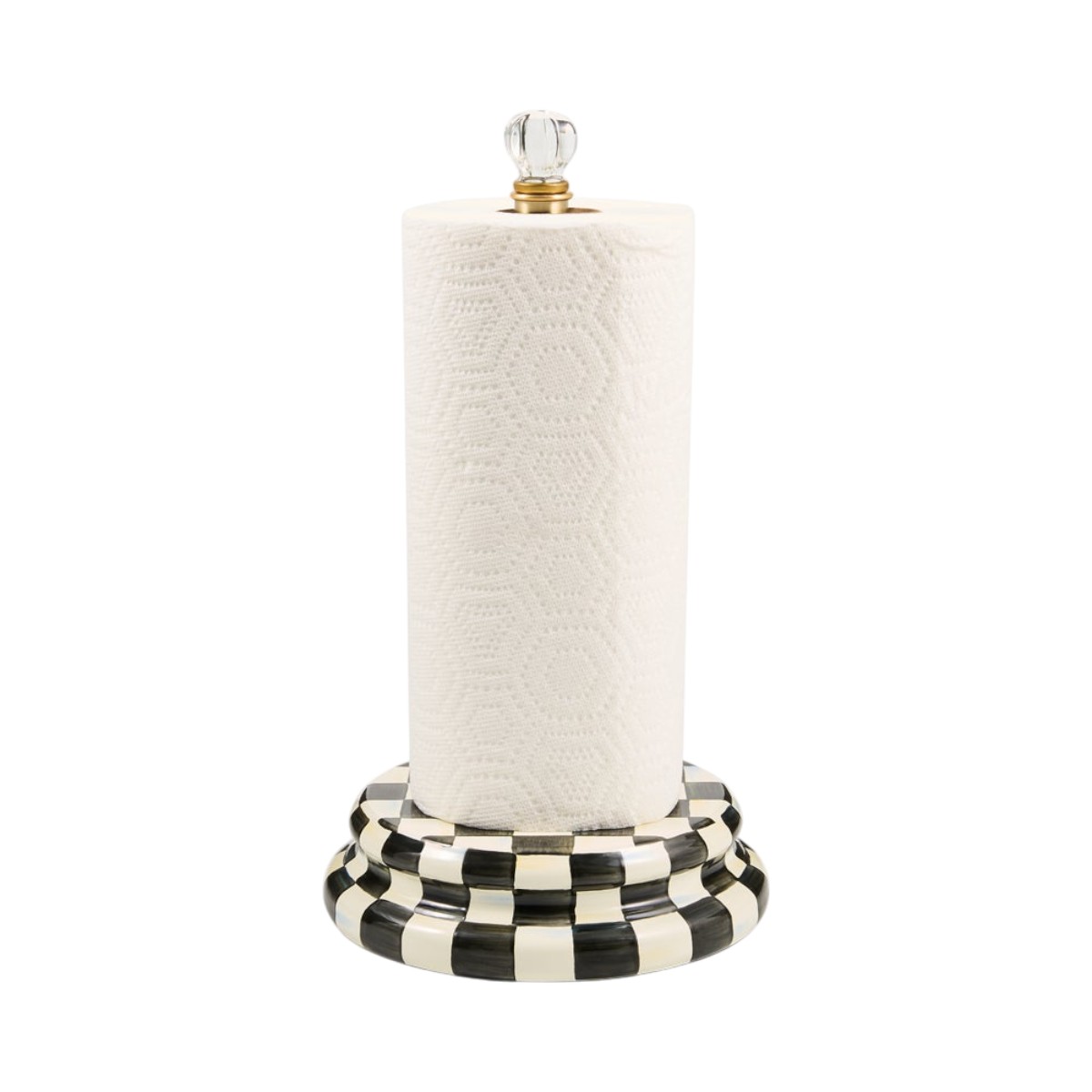 MacKenzie-Childs Paper Towel Holder, Courtly Check