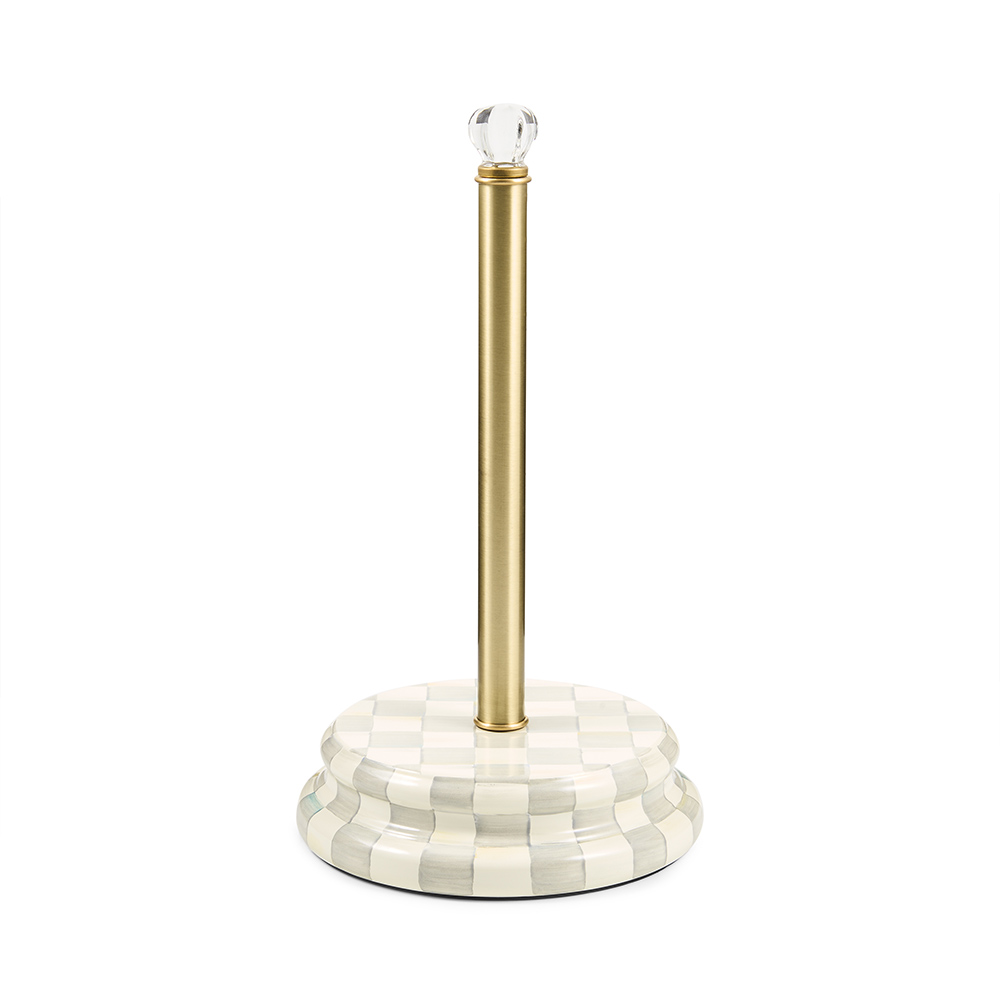 MacKenzie-Childs Paper Towel Holder, Sterling Check