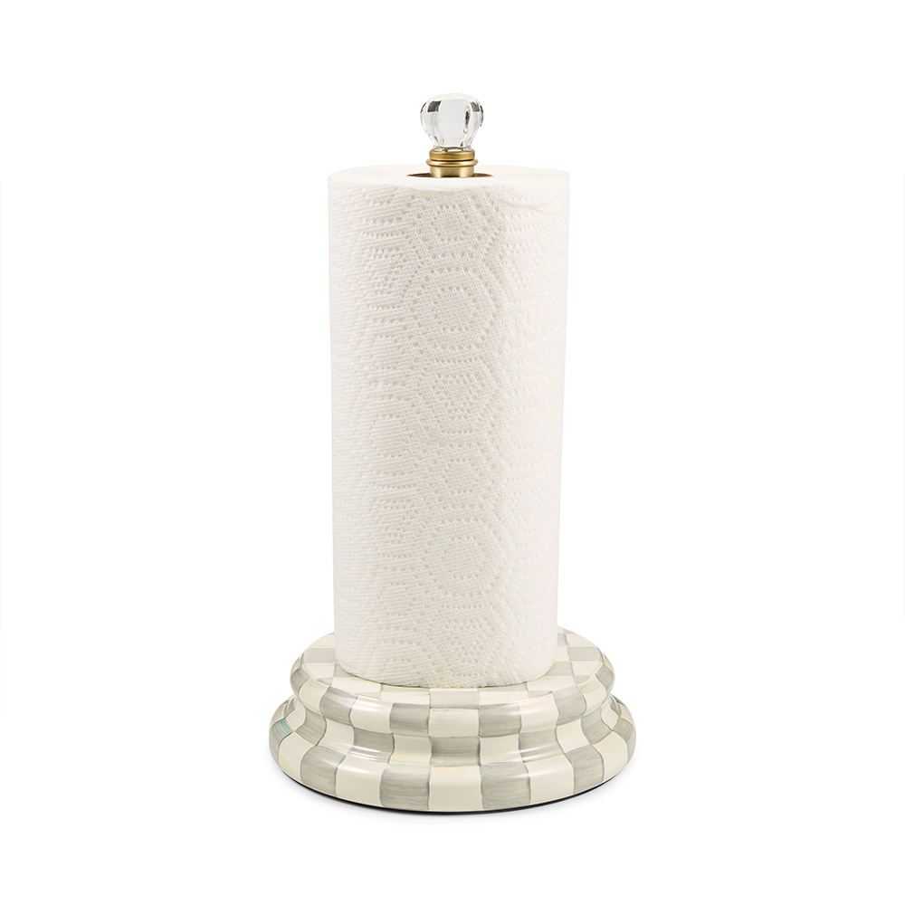 MacKenzie-Childs Paper Towel Holder, Sterling Check