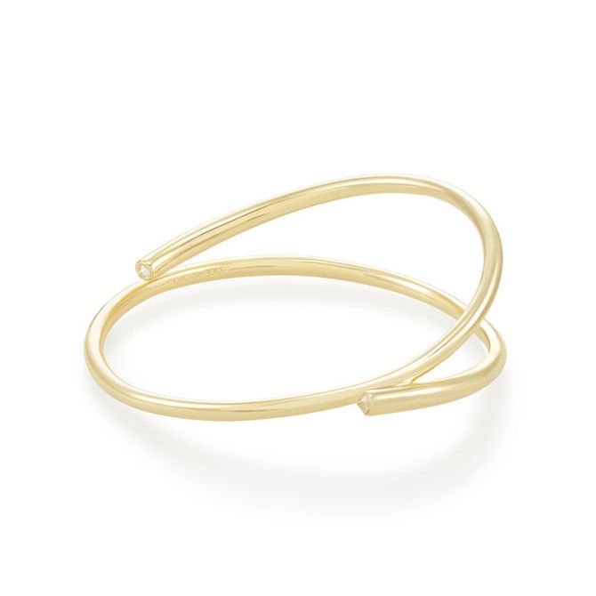 Kendra Scott Myles Bangle Bracelet Gold Metal