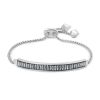 Kendra Scott Jack Adjustable Silver Chain Bracelet in Gray Crystal
