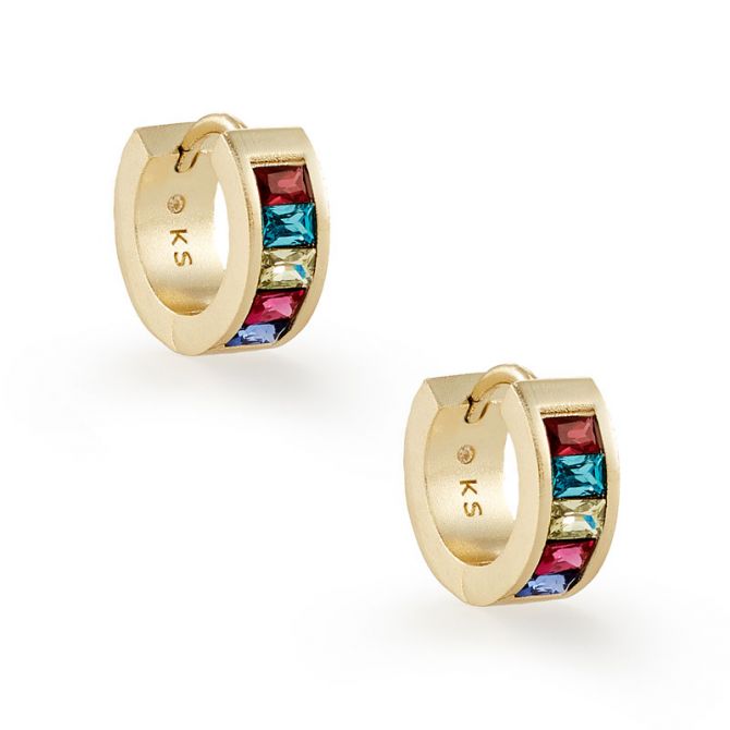 Kendra Scott Jack Huggie Earring Gold Jewel Tone Mix