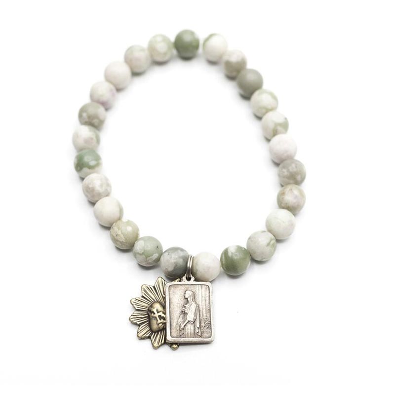 Miracle Icons by Mary Jo Pane Matte Harmony Jasper Bracelet