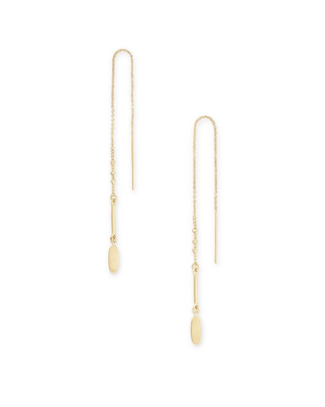 Kendra Scott Fern Threader Earrings in Gold