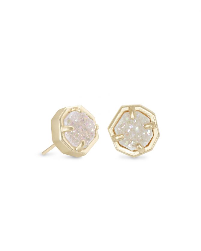 Women's Signature Brand Earrings in Sterling Silver with Gold Plated | Odda75