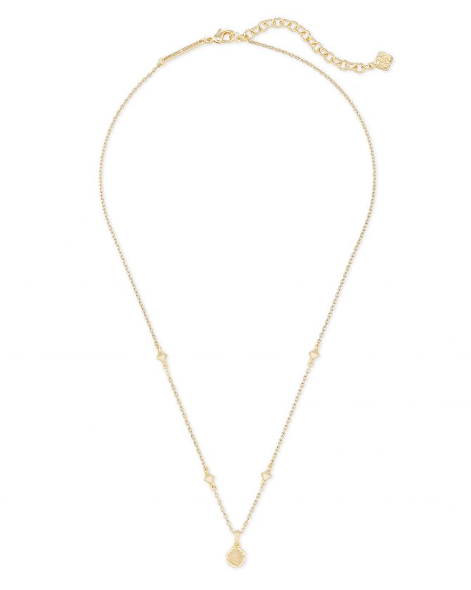 Nola Gold Pendant Necklace In Iridescent Drusy – Patch Co