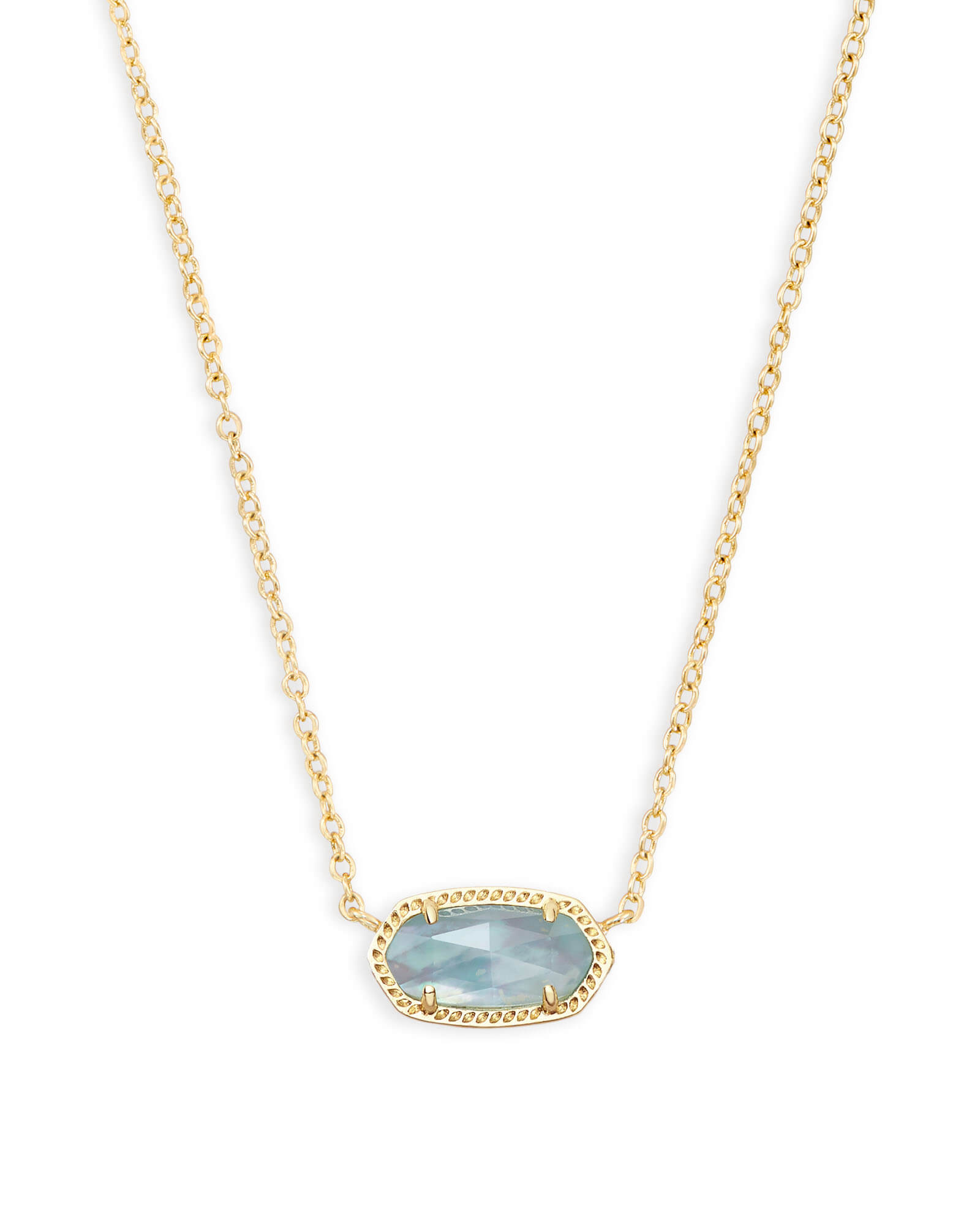 Kendra Scott Elisa Gold Necklace, Light Blue Illusionsion