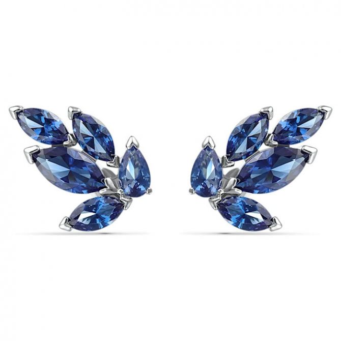 Swarovski Louison Stud Earrings, Blue