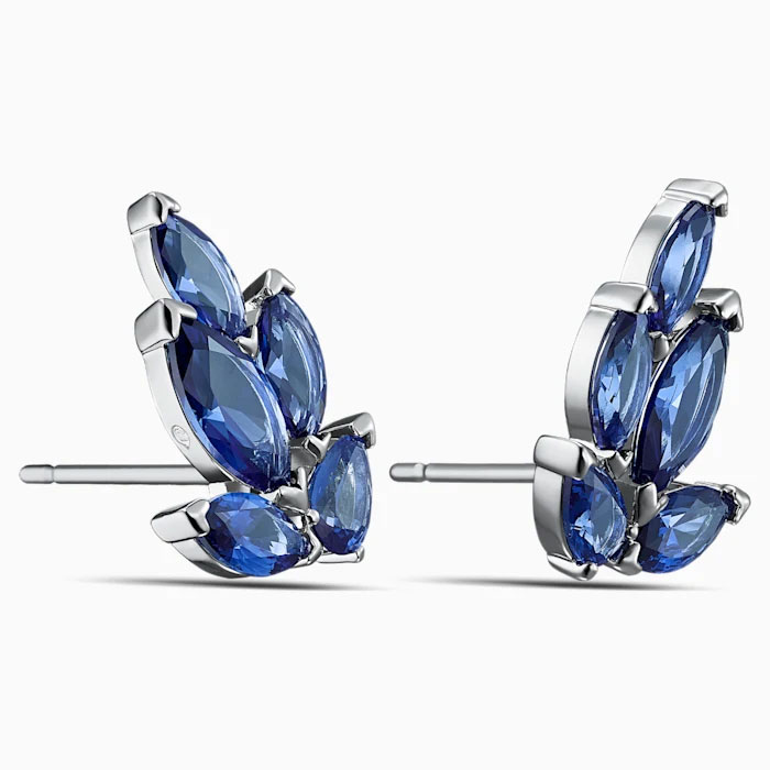 Swarovski Louison Stud Earrings, Blue