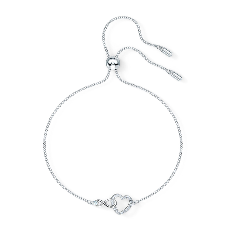 Swarovski Infinity Heart Bracelet, White