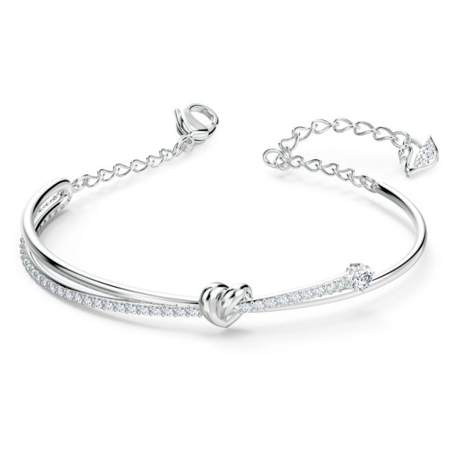 【未使用】スワロフスキー Lifelong Heart バングル　ホワイト Swarovski Lifelong Heart Bangle, White | 5517944 | Borsheims
