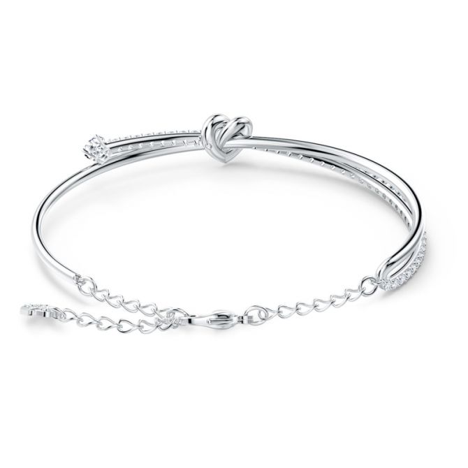 Swarovski Lifelong Heart Bangle, White | 5517944 | Borsheims