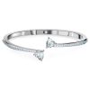 Swarovski Attract Soul Heart Bangle, White