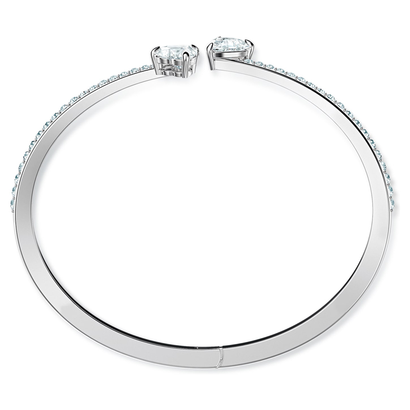 Swarovski Attract Soul Heart Bangle, White