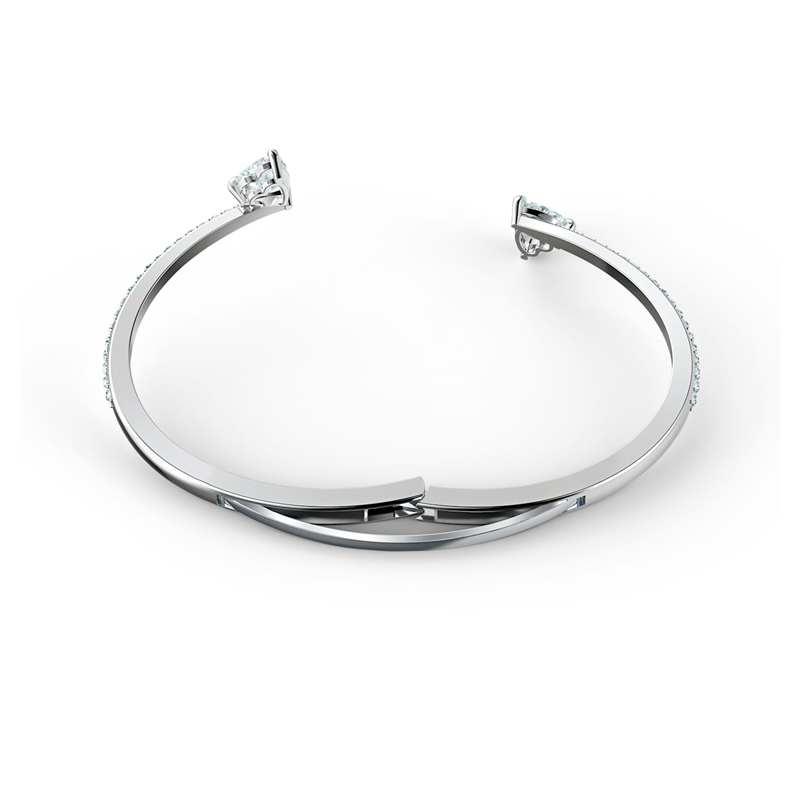 Swarovski Attract Soul Heart Bangle, White