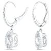 Swarovski Sparkling Dance Pierced Earrings, Silver Plated