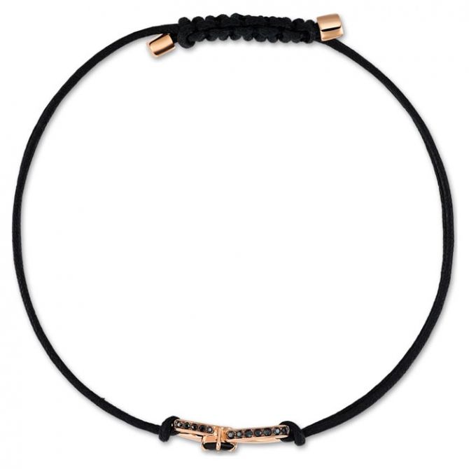Swarovski Black Infinity Bracelet, Rose Gold Tone | 5533721